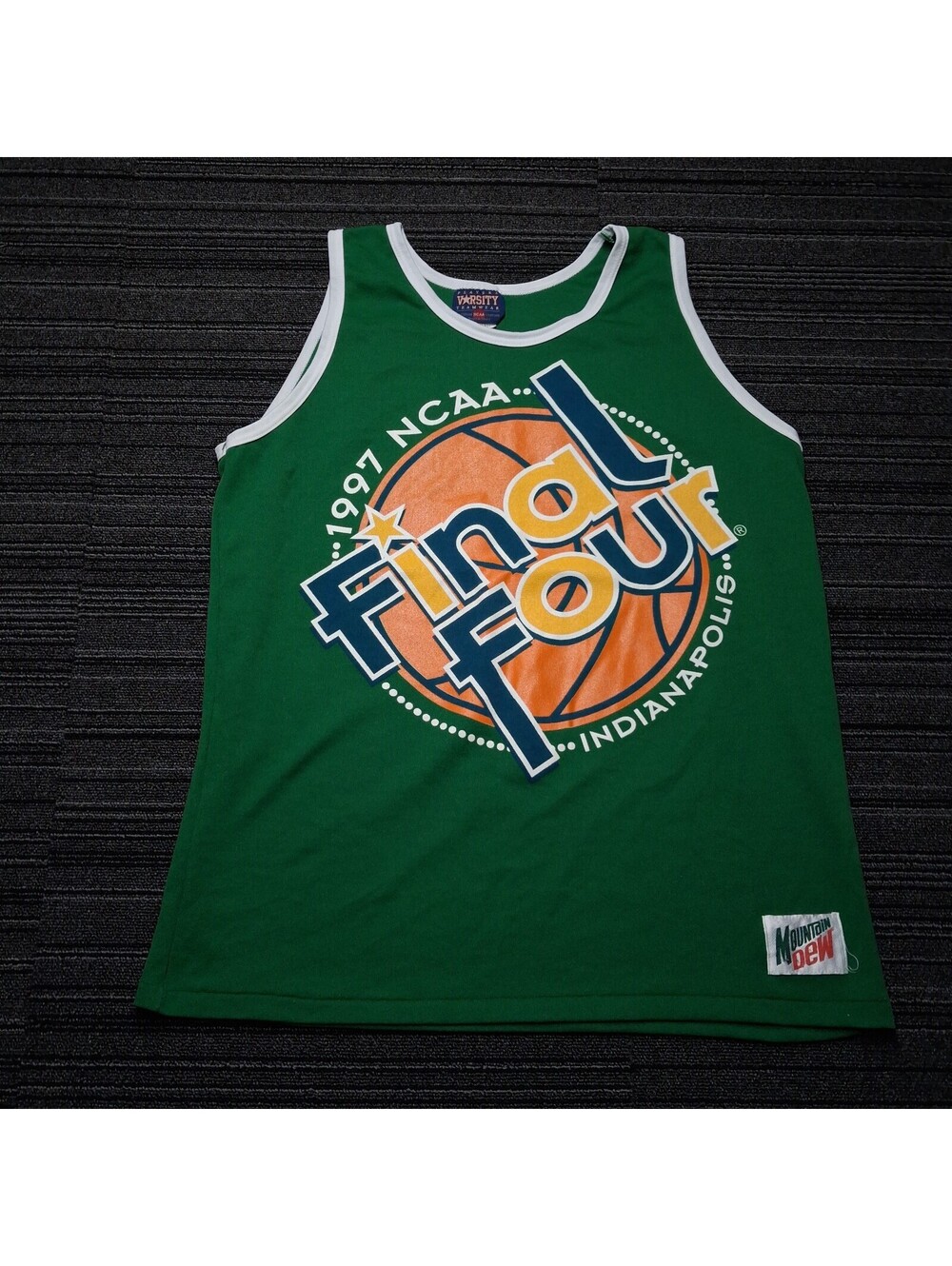 Vintage 1997 NCAA Final Four Indianapolis Mountain Dew Tank Top Mens XL